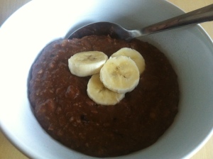 Chocolate and Banana Porridge