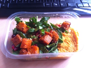 M&S Moroccan Spiced Butternut & Couscous Salad with Roasted Carrot Dip